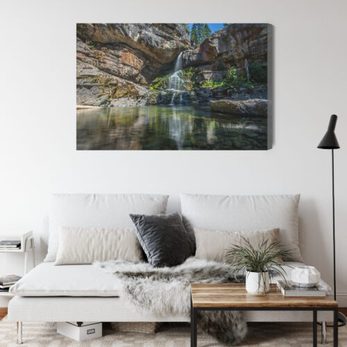 Obraz na płótnie Wodospad Natura Skały  Premium Canvas - obrazek 4