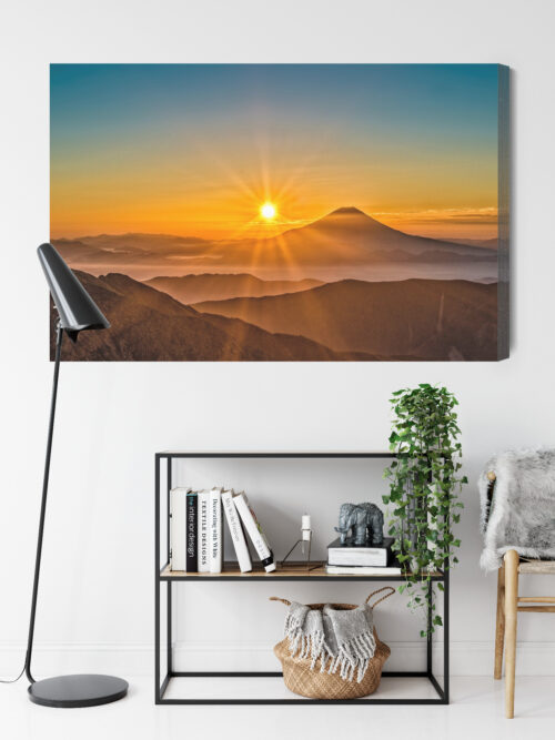 Obraz na płótnie Góra Fotografia Fuji o zachodzie  Premium Canvas - obrazek 9