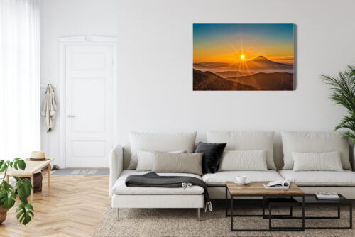 Obraz na płótnie Góra Fotografia Fuji o zachodzie  Premium Canvas - obrazek 6