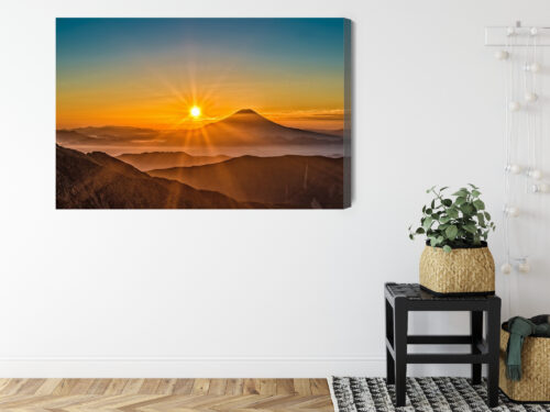 Obraz na płótnie Góra Fotografia Fuji o zachodzie  Premium Canvas - obrazek 8