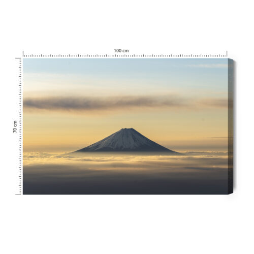 Obraz na płótnie Góra Fotografia Fuji o świcie  Premium Canvas