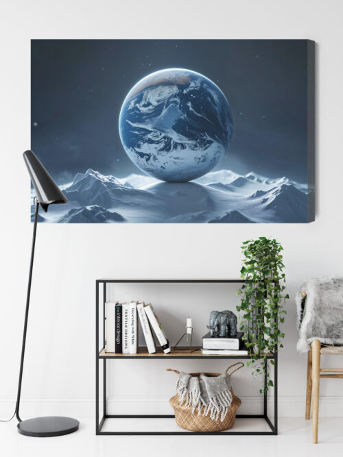 Obraz na płótnie Ziemia Surrealizm Kosmiczny pejzaż  Premium Canvas - obrazek 9