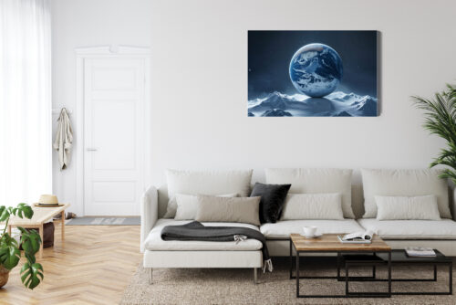 Obraz na płótnie Ziemia Surrealizm Kosmiczny pejzaż  Premium Canvas - obrazek 6