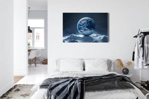 Obraz na płótnie Ziemia Surrealizm Kosmiczny pejzaż  Premium Canvas - obrazek 7