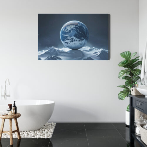 Obraz na płótnie Ziemia Surrealizm Kosmiczny pejzaż  Premium Canvas - obrazek 5