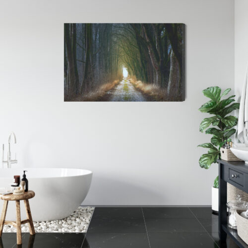 Obraz na płótnie Las Tunel Perspektywa drogi  Premium Canvas - obrazek 5
