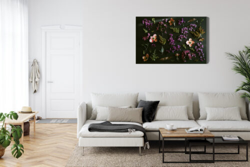 Obraz na płótnie Kwiaty Kompozycja płatków  Premium Canvas - obrazek 6