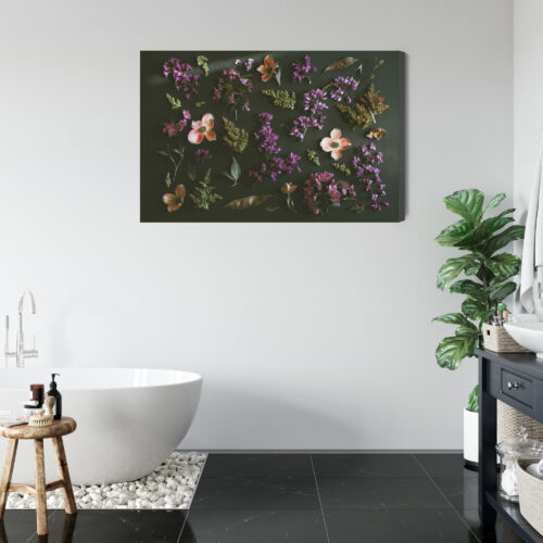 Obraz na płótnie Kwiaty Kompozycja płatków  Premium Canvas - obrazek 5