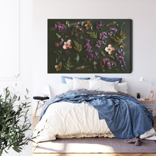 Obraz na płótnie Kwiaty Kompozycja płatków  Premium Canvas - obrazek 3
