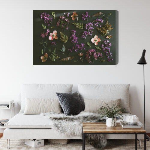 Obraz na płótnie Kwiaty Kompozycja płatków  Premium Canvas - obrazek 4