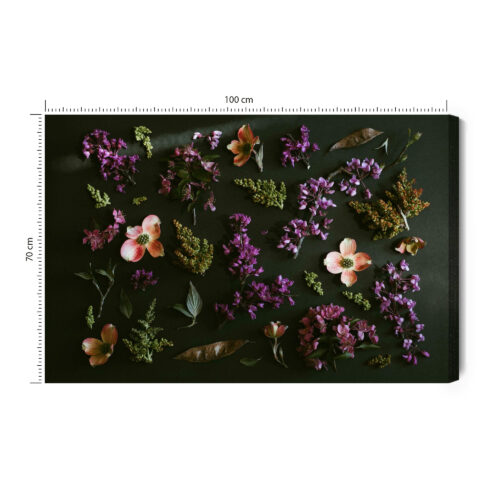 Obraz na płótnie Kwiaty Kompozycja płatków  Premium Canvas