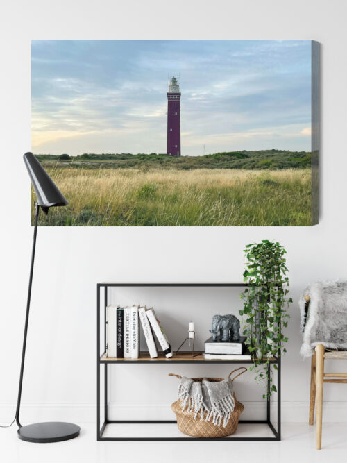 Obraz na płótnie Architektura Czerwona latarnia na wzgórzu Premium Canvas - obrazek 9
