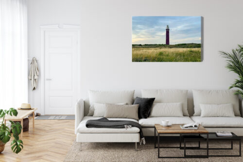 Obraz na płótnie Architektura Czerwona latarnia na wzgórzu Premium Canvas - obrazek 6