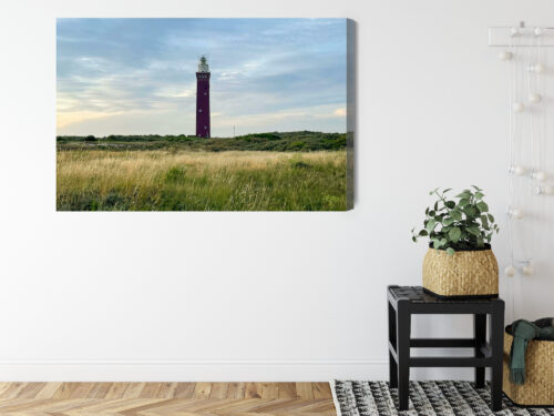 Obraz na płótnie Architektura Czerwona latarnia na wzgórzu Premium Canvas - obrazek 8