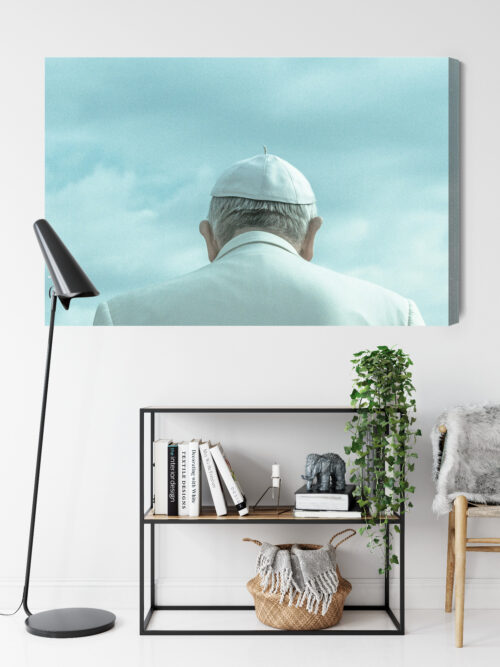 Obraz na płótnie Ludzie Papież w białej szacie od tyłu Premium Canvas - obrazek 9