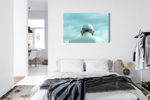Obraz na płótnie Ludzie Papież w białej szacie od tyłu Premium Canvas - obrazek 7