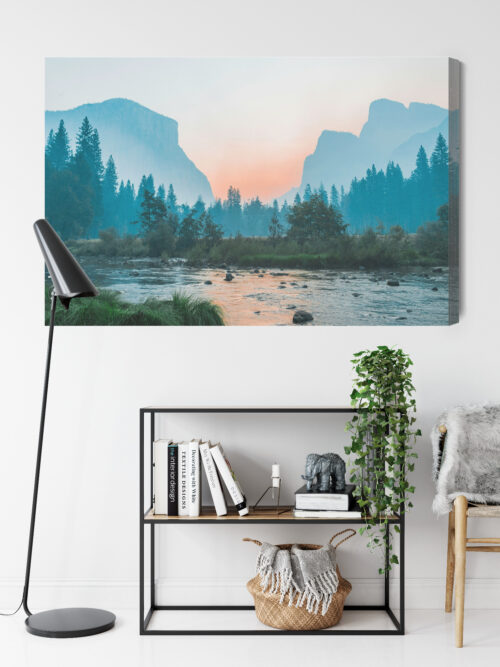 Obraz na płótnie Dolina Krajobraz Górski zachód słońca  Premium Canvas - obrazek 9