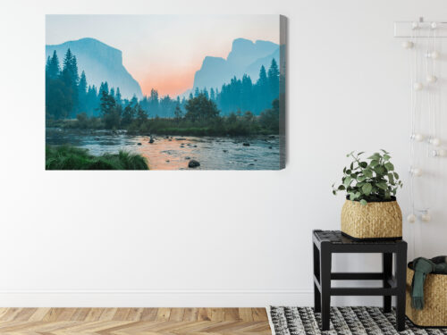 Obraz na płótnie Dolina Krajobraz Górski zachód słońca  Premium Canvas - obrazek 8