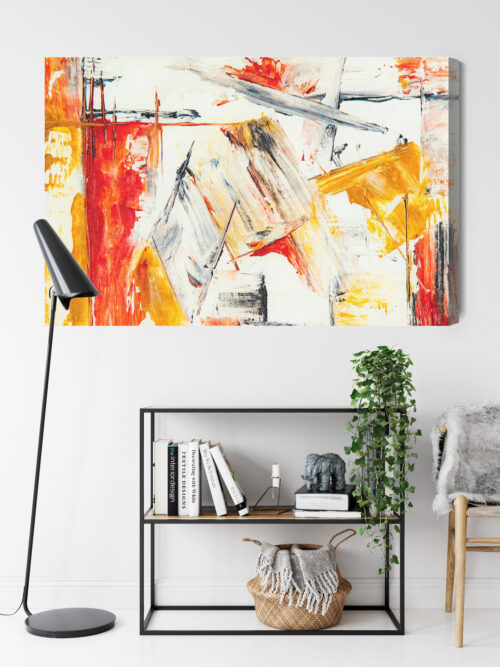 Obraz na płótnie Abstrakcja Ekspresyjny dynamiczny ruch  Premium Canvas - obrazek 9
