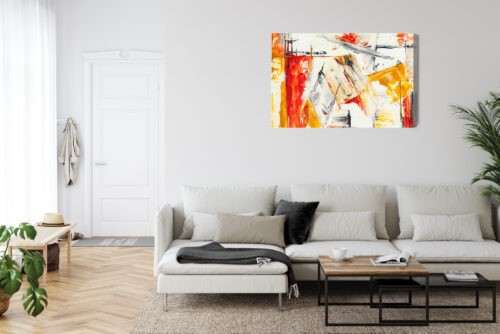 Obraz na płótnie Abstrakcja Ekspresyjny dynamiczny ruch  Premium Canvas - obrazek 6
