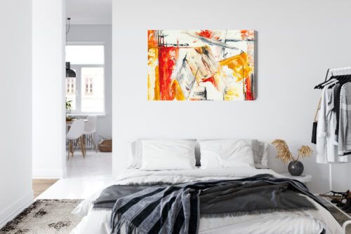 Obraz na płótnie Abstrakcja Ekspresyjny dynamiczny ruch  Premium Canvas - obrazek 7