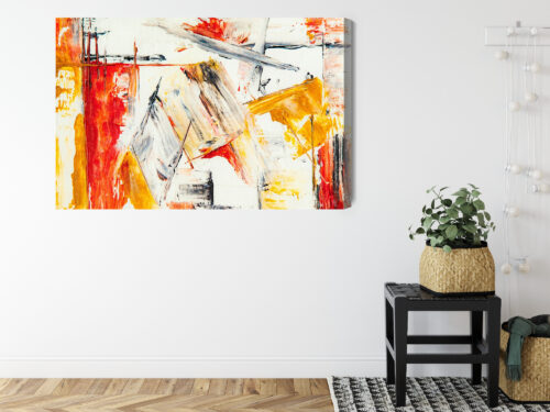 Obraz na płótnie Abstrakcja Ekspresyjny dynamiczny ruch  Premium Canvas - obrazek 8