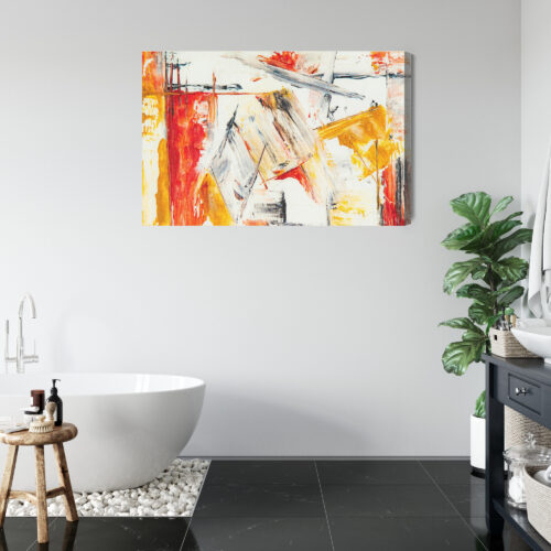 Obraz na płótnie Abstrakcja Ekspresyjny dynamiczny ruch  Premium Canvas - obrazek 5