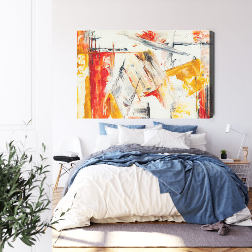 Obraz na płótnie Abstrakcja Ekspresyjny dynamiczny ruch  Premium Canvas - obrazek 3