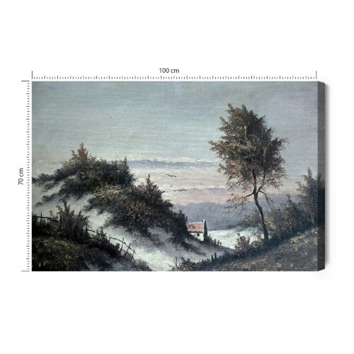 Obraz na płótnie Krajobraz Klasyczny Górska dolina  Premium Canvas