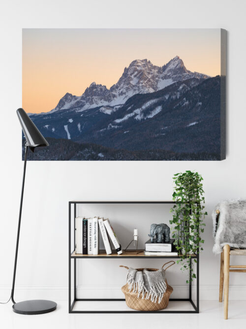 Obraz na płótnie Góry Fotografia Zimowy pejzaż  Premium Canvas - obrazek 9