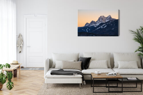 Obraz na płótnie Góry Fotografia Zimowy pejzaż  Premium Canvas - obrazek 6