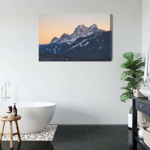Obraz na płótnie Góry Fotografia Zimowy pejzaż  Premium Canvas - obrazek 5