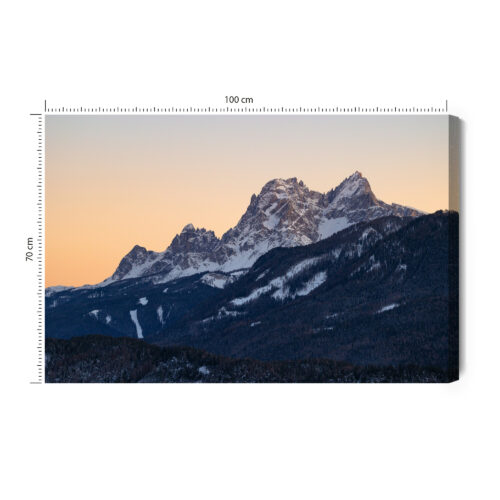Obraz na płótnie Góry Fotografia Zimowy pejzaż  Premium Canvas