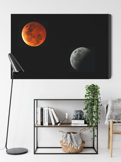 Obraz na płótnie Kosmos Fotografia Zaćmienie Księżyca  Premium Canvas - obrazek 9