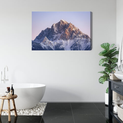 Obraz na płótnie Góry Krajobraz Szczyt o zachodzie  Premium Canvas - obrazek 5