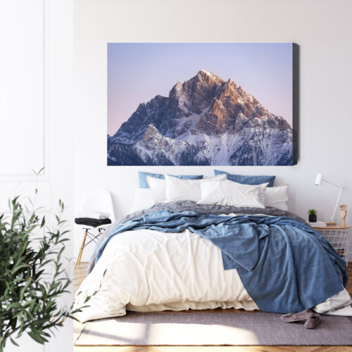 Obraz na płótnie Góry Krajobraz Szczyt o zachodzie  Premium Canvas - obrazek 3