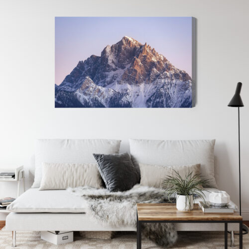 Obraz na płótnie Góry Krajobraz Szczyt o zachodzie  Premium Canvas - obrazek 4