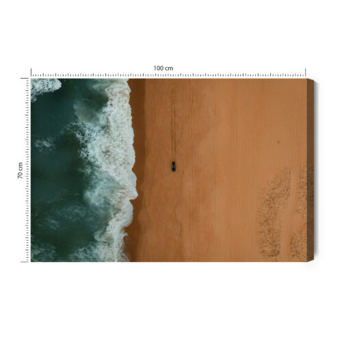 Obraz na płótnie Plaża Fotografia Z lotu ptaka  Premium Canvas