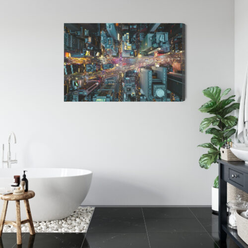 Obraz na płótnie Miasto Nowoczesność Widok z góry  Premium Canvas - obrazek 5