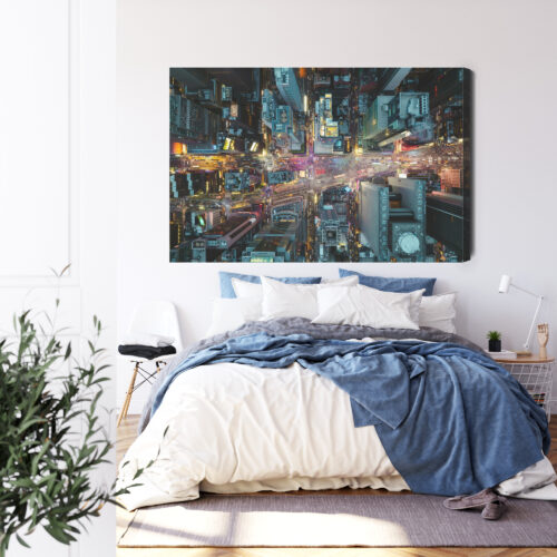 Obraz na płótnie Miasto Nowoczesność Widok z góry  Premium Canvas - obrazek 3
