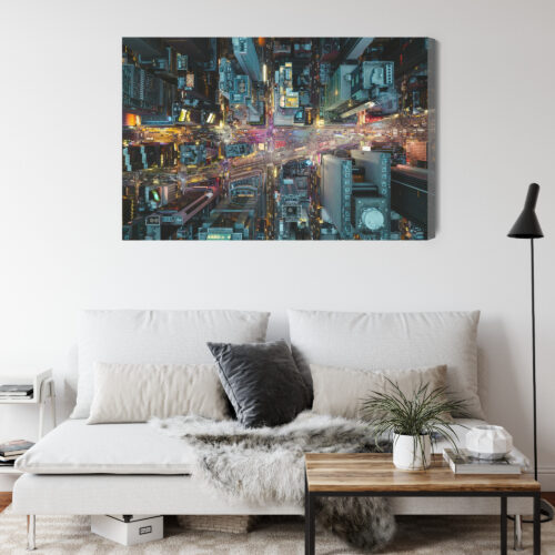 Obraz na płótnie Miasto Nowoczesność Widok z góry  Premium Canvas - obrazek 4