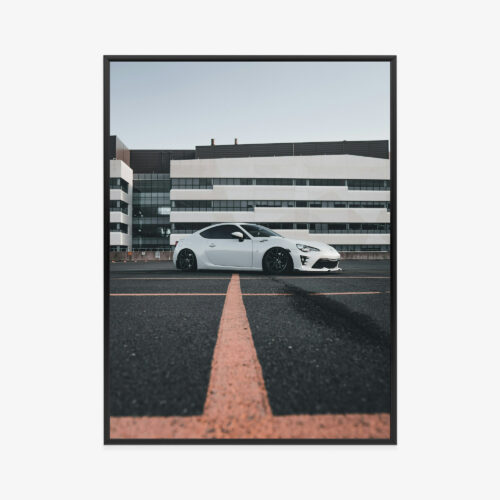Plakat w ramie Samochód Sportowy Minimalizm Miejski Premium