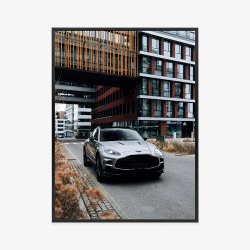 Plakat w ramie Samochód Miasto Luksusowy SUV Premium