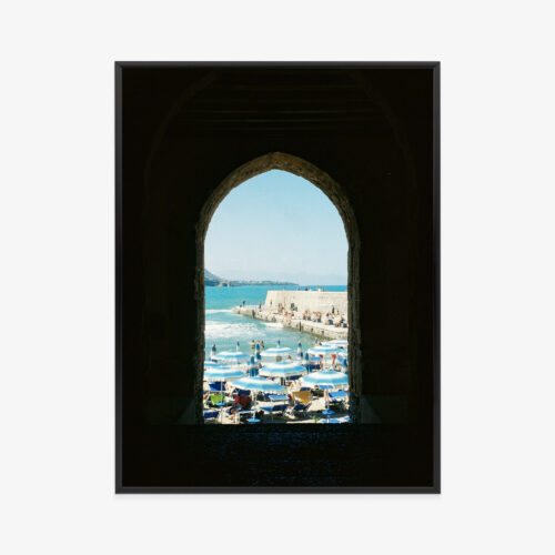 Plakat w ramie Morze Architektura Kamienna Brama Premium