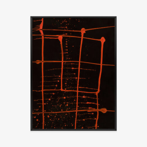 Plakat w ramie Abstrakcja geometryczna Linie i plamy Premium