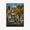 Plakat w ramie Amsterdam Kamienice Jesienny klimat Premium
