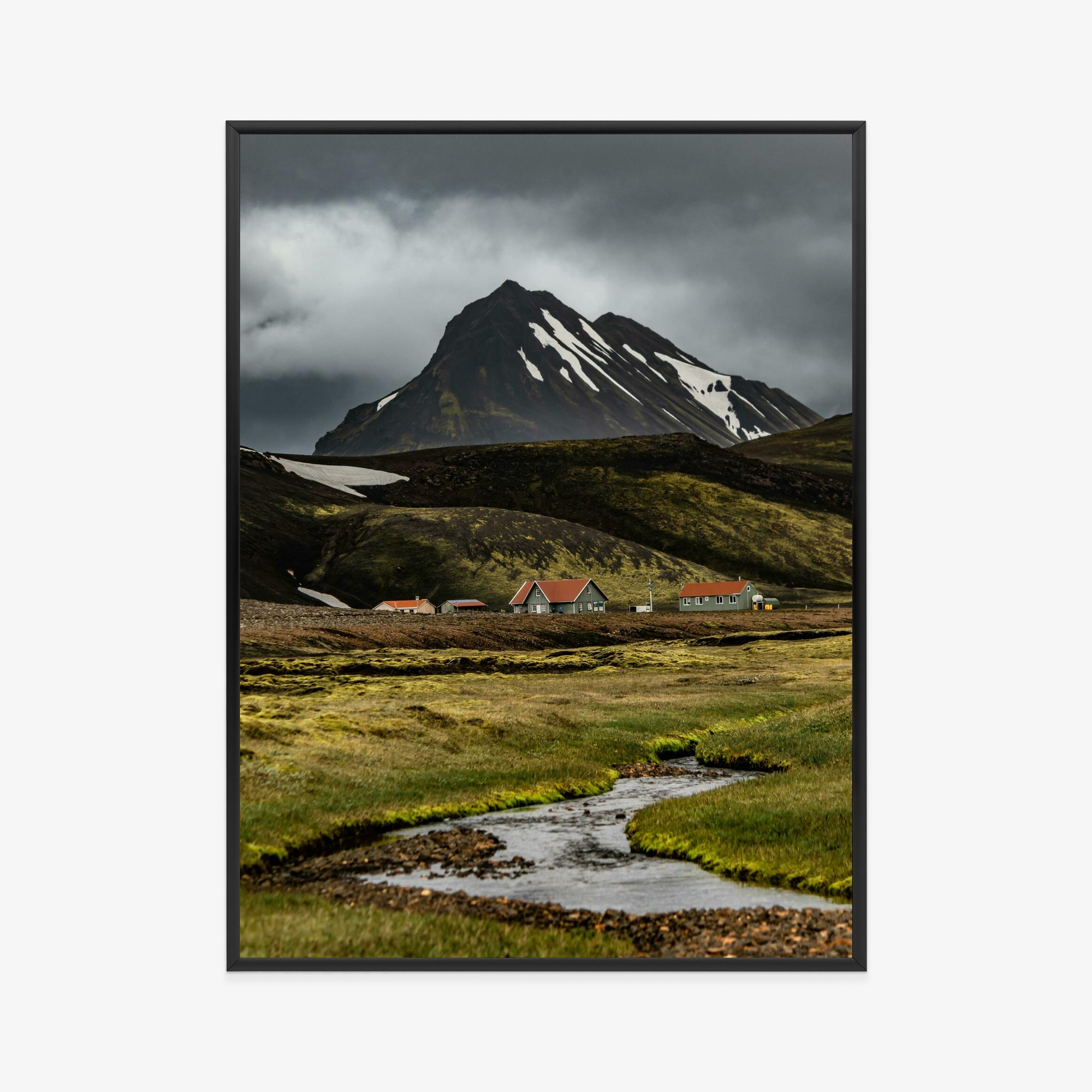Plakat w ramie Góry Skandynawskie Naturalny krajobraz Premium
