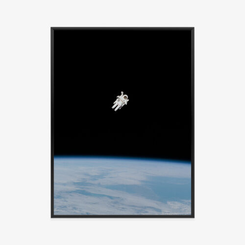 Plakat w ramie Astronauta Kosmos Minimalistyczny Premium