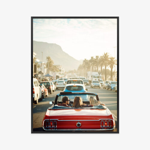 Plakat w ramie Samochód Vintage Letnia przejażdżka Premium