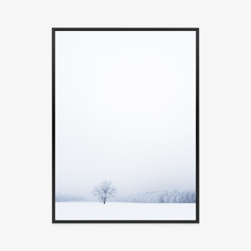 Plakat w ramie Drzewo Zima Minimalizm Premium